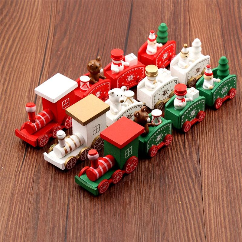 4pcs Mini Wood Train Toys - Nioor