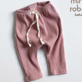 Simple And Versatile Thread Stretch Leggings For Babies