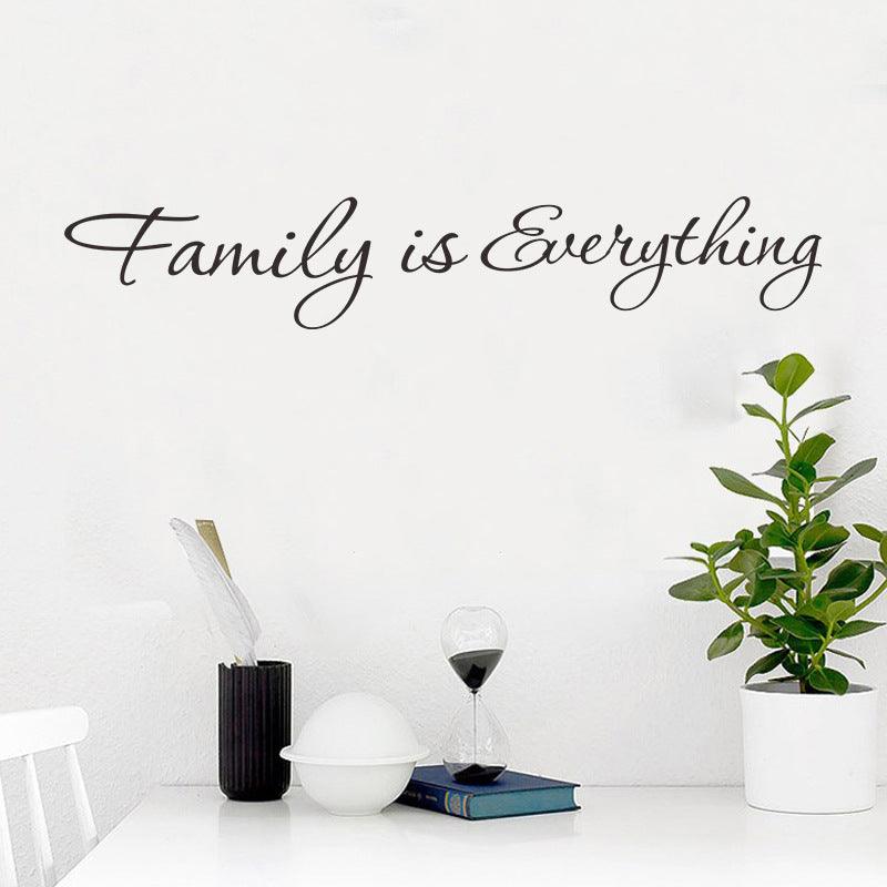 Family Is Everything English Motto Wall Stickers Family Removable Wall Stickers FX1077 - Nioor