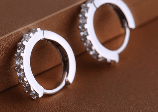 Fully sterling silver earrings - Nioor