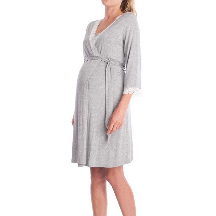 Pregnant Women Nightdress Maternity Sleepwear - Nioor