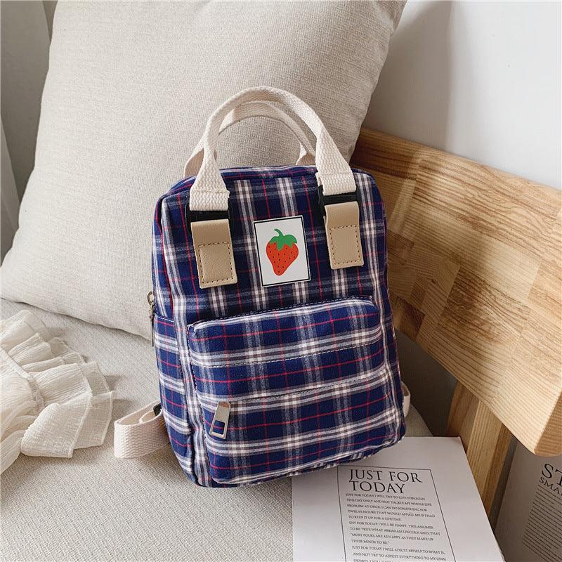 Fashion Mini cartoon checked children's backpack - Nioor