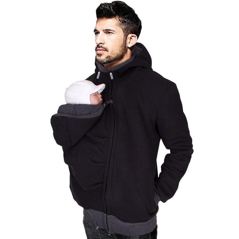 Two in one multifunctional kangaroo dad sweater - Nioor