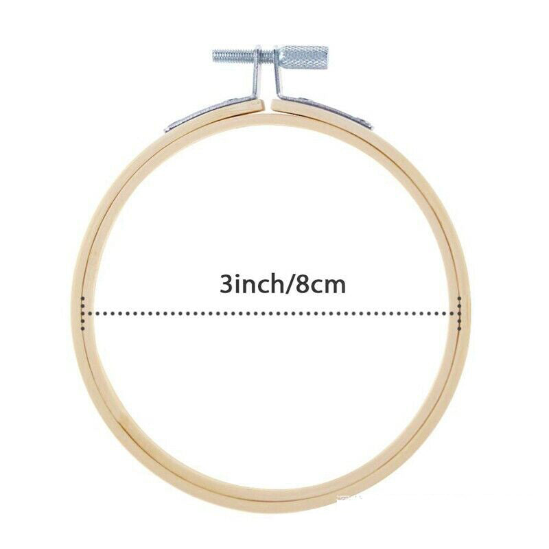 Bamboo embroidery tool for cross stitch and circle embroidery