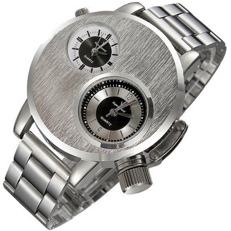 Large Plate Double-movement Watch Men - Nioor