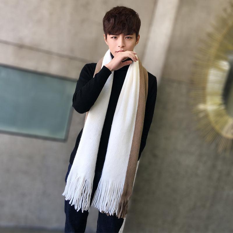 Men's Fashion Versatile Knitting Wool Scarf - Nioor