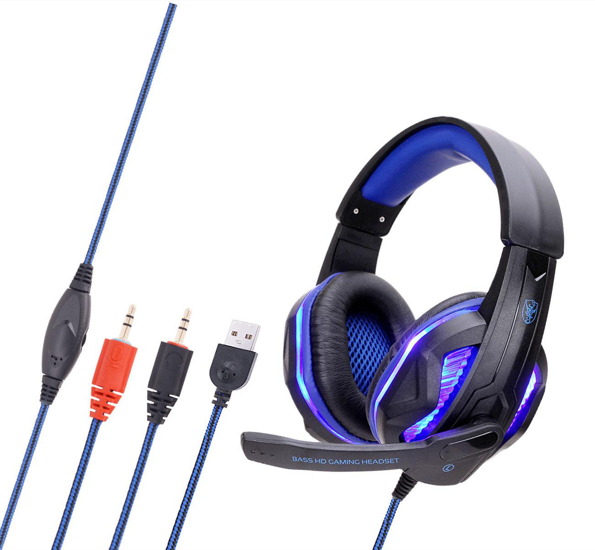 Glowing gaming headset gaming headset - Nioor