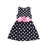 Casual baby dot mesh Princess Flower Dress