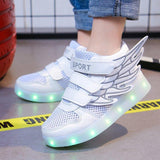 Lights up, children's sneakers, glitter shoes - Nioor