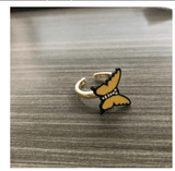 Fashion The Same Sweet Butterfly Revolving Ring - Nioor