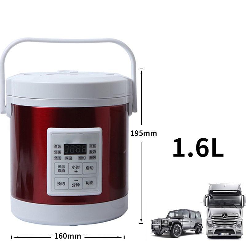 12V 24V Mini Rice Cooker 1.6L Car Truck Electric Hot Soup Rice Cooker - Nioor