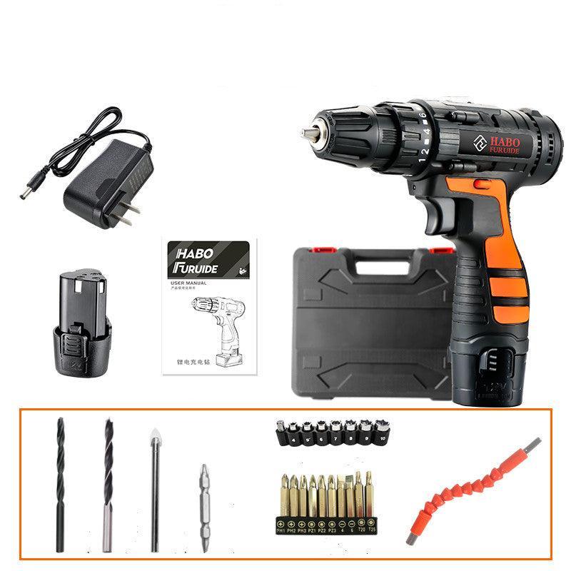 12V Lithium Electric Drill Rechargeable Multifunctional Household Electric Screwdriver - Nioor