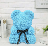 25cm Cute Flower Rose Bear Handmade Valentines Day 2020 Gift - Nioor