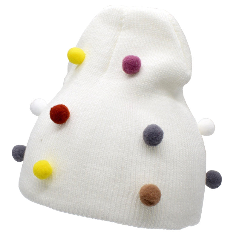 Baby wool knitted warm cap