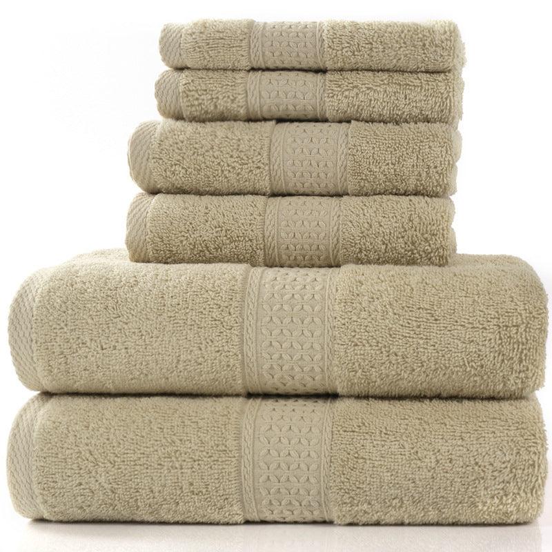 Cotton absorbent towel set of 3 pieces and 6 pieces - Nioor