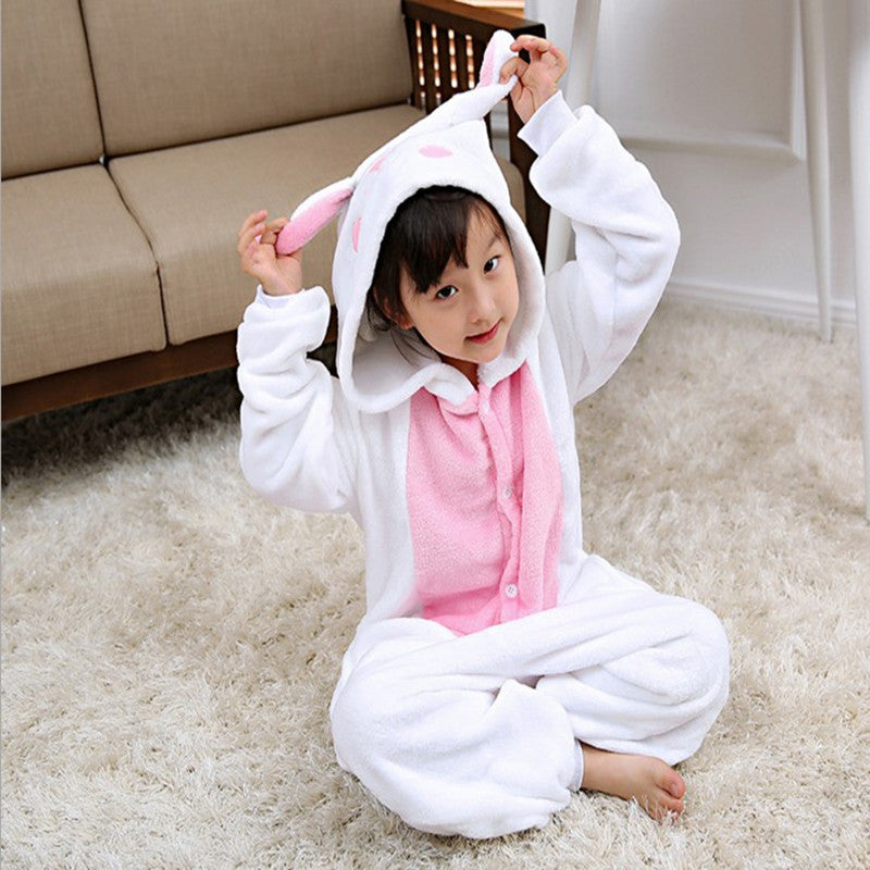 Children's Cartoon One-piece Pajamas For Home Wear