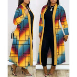 Long Sleeve Printed Cardigan Women's Shawl - Nioor