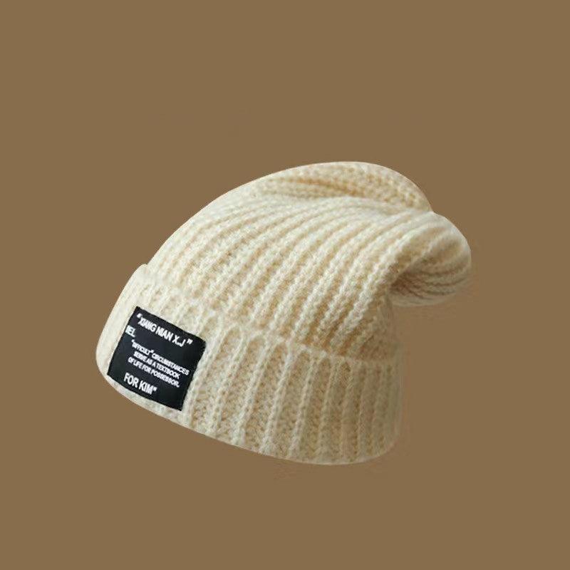 Big Face Makes Face Look Smaller Woolen Cap Warm Female - Nioor