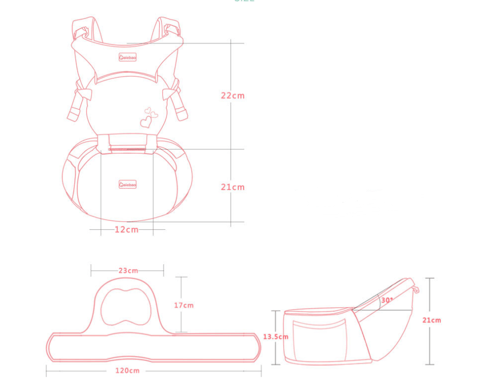 Multifunctional baby carrier - Nioor