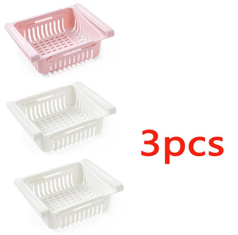 Refrigerator Storage Basket Stretchable Multifunction Kitchen Refrigerator Storage Box - Nioor