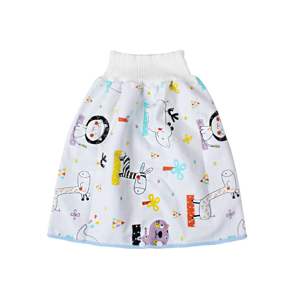 Waterproof Skirt Children's Absorbent Leak-proof High Waist