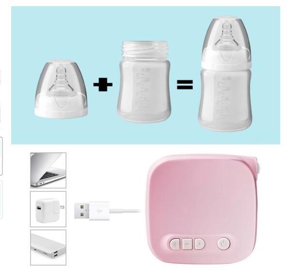 Automatic Milk Pumps Kit Electric Breast Natural Suction Enlarger Feeding Bottle USB Breast Milksucker BM - Nioor