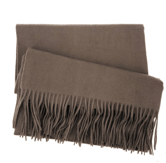 Men's cashmere scarf virgin woollen popular wild solid color warm thick scarf monochrome shawl - Nioor