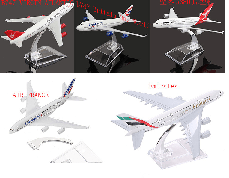 Civil Aviation Aircraft Model Alloy International Airbus Model Simulation Office Aircraft Model Decoration - Nioor