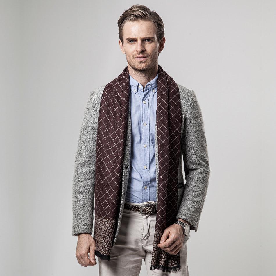 Ethnic classic plaid casual warm scarf - Nioor