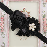 Rose sequin bow headband