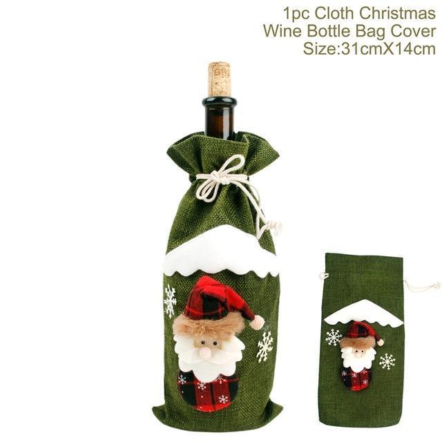 Christmas Decorations Christmas Wine Bottle Socks - Nioor