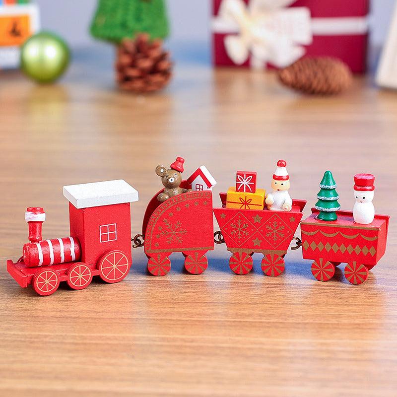 4pcs Mini Wood Train Toys - Nioor