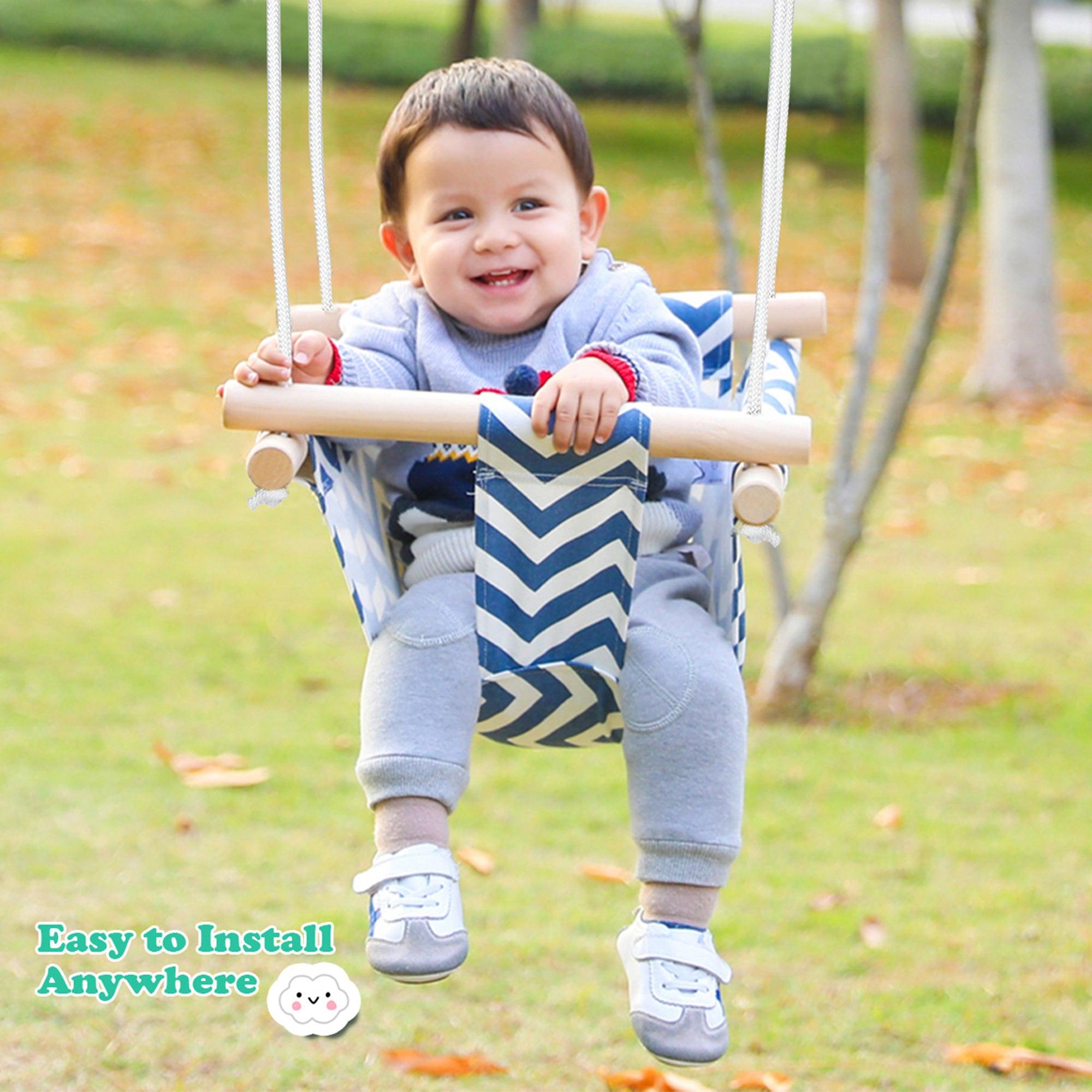 Infant Hanging Chair Child Baby Home Seat Folding Canvas Swing - Nioor