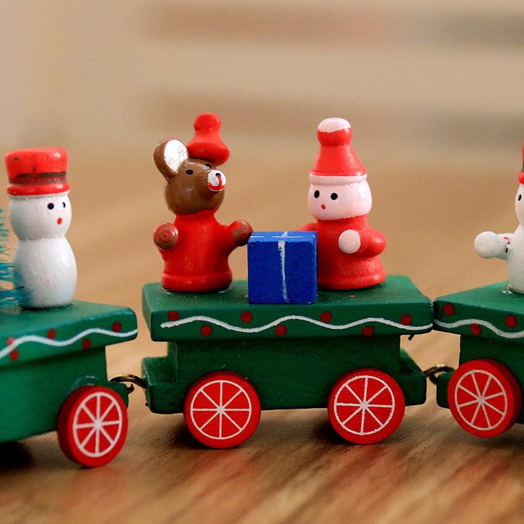 4pcs Mini Wood Train Toys - Nioor