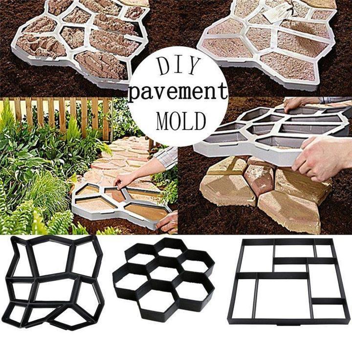 Ultralight diy garden paving mould hexagonal fancy mould - Nioor