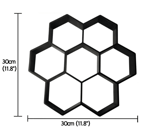 Ultralight diy garden paving mould hexagonal fancy mould - Nioor