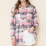 Plaid Long Sleeve Shirt New Fashion Loose Women's Shirt - Nioor