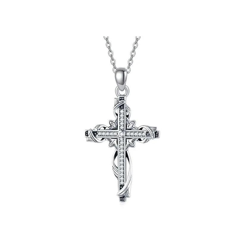 925 Sterling Silver for Women Cross Pendant Cross Jewelry Cross Necklace - Nioor