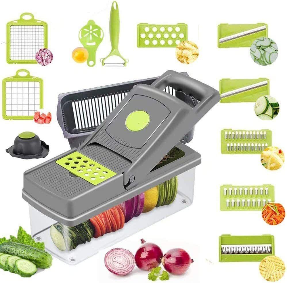 15 In 1 Food Vegetable Slicer Salad Fruit Peeler Cutter Dicer Chopper Kitchen - Nioor