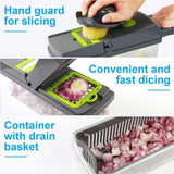 15 In 1 Food Vegetable Slicer Salad Fruit Peeler Cutter Dicer Chopper Kitchen - Nioor