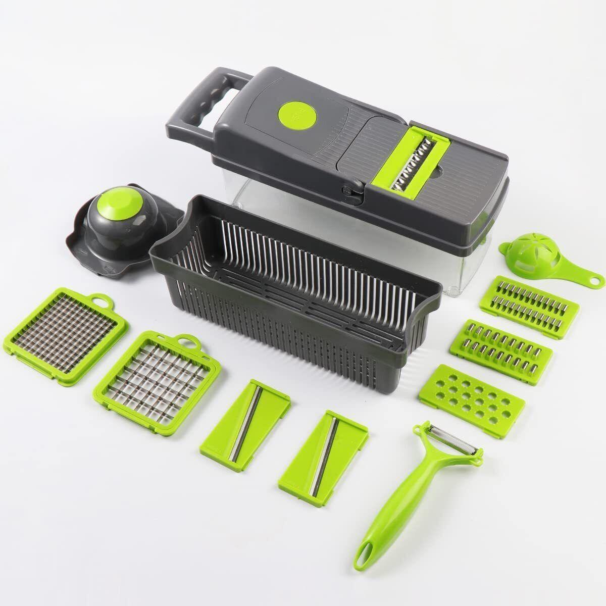 15 In 1 Food Vegetable Slicer Salad Fruit Peeler Cutter Dicer Chopper Kitchen - Nioor