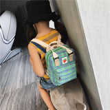 Fashion Mini cartoon checked children's backpack - Nioor