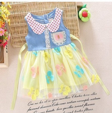 Baby Dress Girl Summer Short Sleeved Princess Skirt