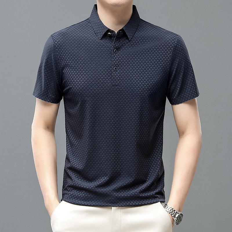 Lapel Polo Shirt Seamless Men's Top - Nioor