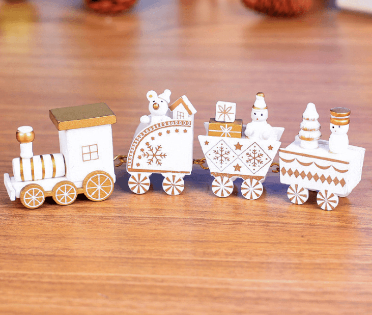 4pcs Mini Wood Train Toys - Nioor