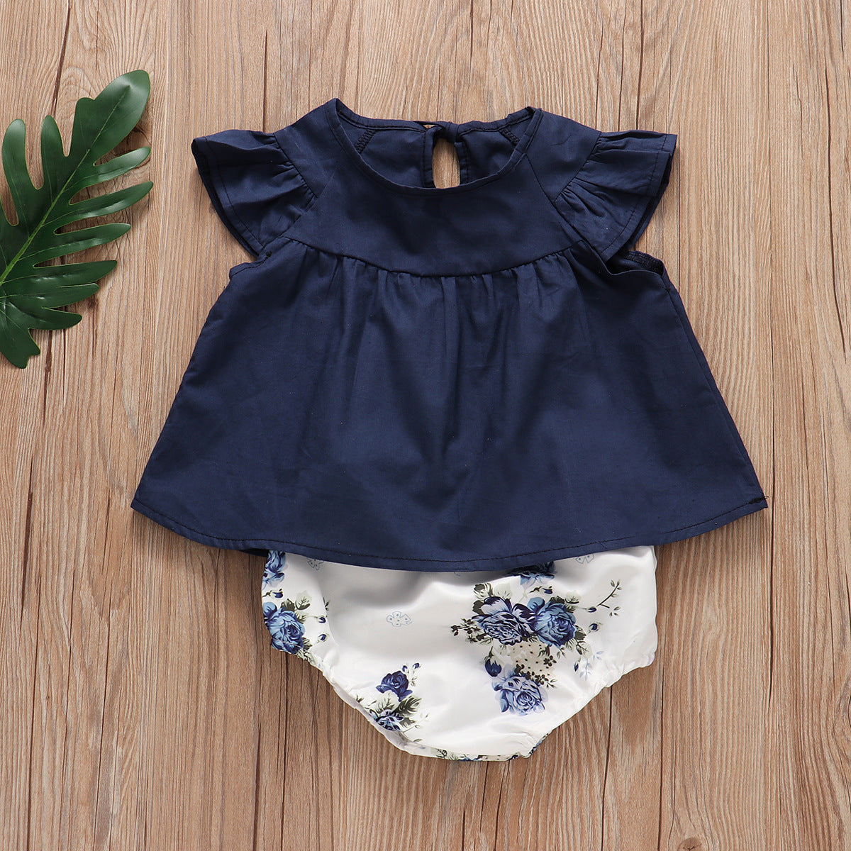 Pleated Skirt + Floral Shorts Set