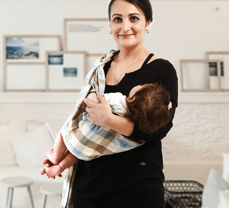 Baby sling solid color baby carrier - Nioor