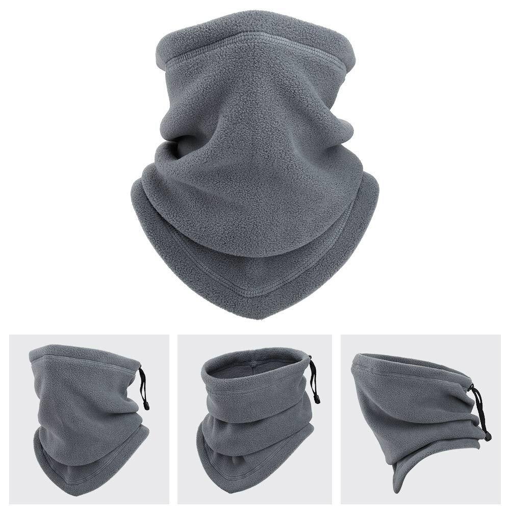 Winter Windproof Scarves Fleece Tube Scarf Mask Soft Half Face Cover SKi Snowboard Neck Warmer Gaiter Fashion Women Men Winter Fleece Face Mask Scarf Balaclava Neck Warmer - Nioor