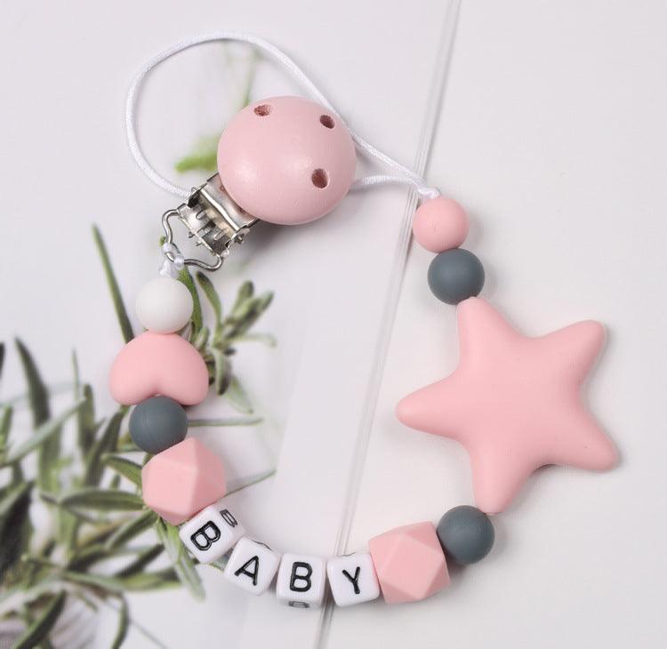 Baby Pacifier Chain Five Pointed Star Gum Anti Dropping Chain - Nioor