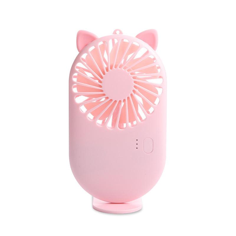 Summer 1pc Cute Portable Mini Fan Handheld USB Chargeable Desktop Fans 3 Mode Adjustable Summer Cooler For Outdoor Travel Office - Nioor